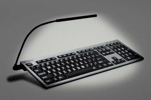LargePrint Black on White ALBA Keyboard for Mac - UK English LargePrint Black on White ALBA Keyboard for Mac - UK English